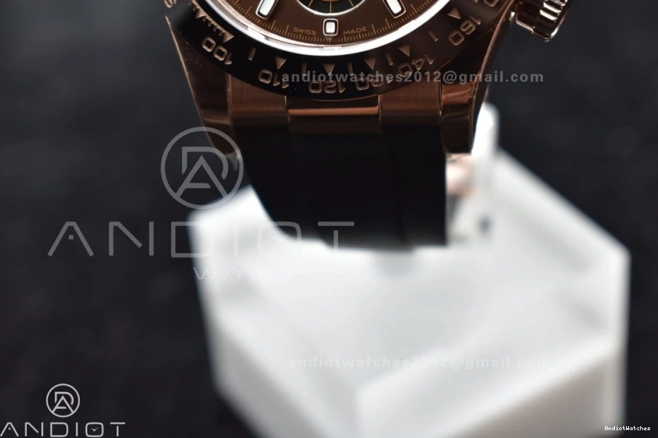 1:1 on Strap Rubber Brown ModernLook Edition Best 760 SA BTF 116515 Dial Oysterflex Daytona 0419